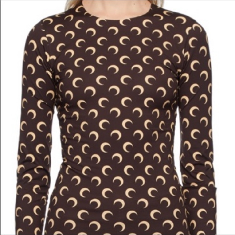 Marine Serre Crescent moon shirt womens size large